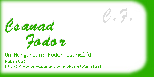 csanad fodor business card
